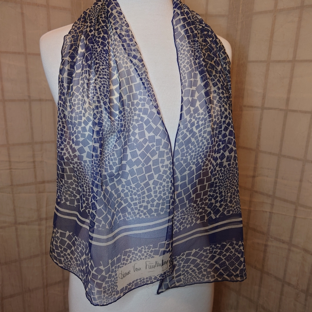 Diane Von Furstenberg Mosaic Print Scarf